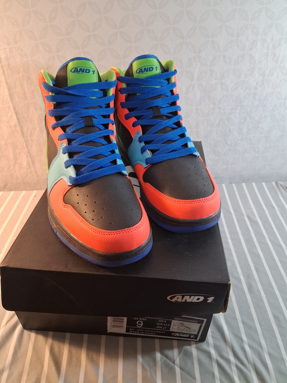 AND1 Slam Mid TPR Men's Size 9 Basketball Shoes NIB